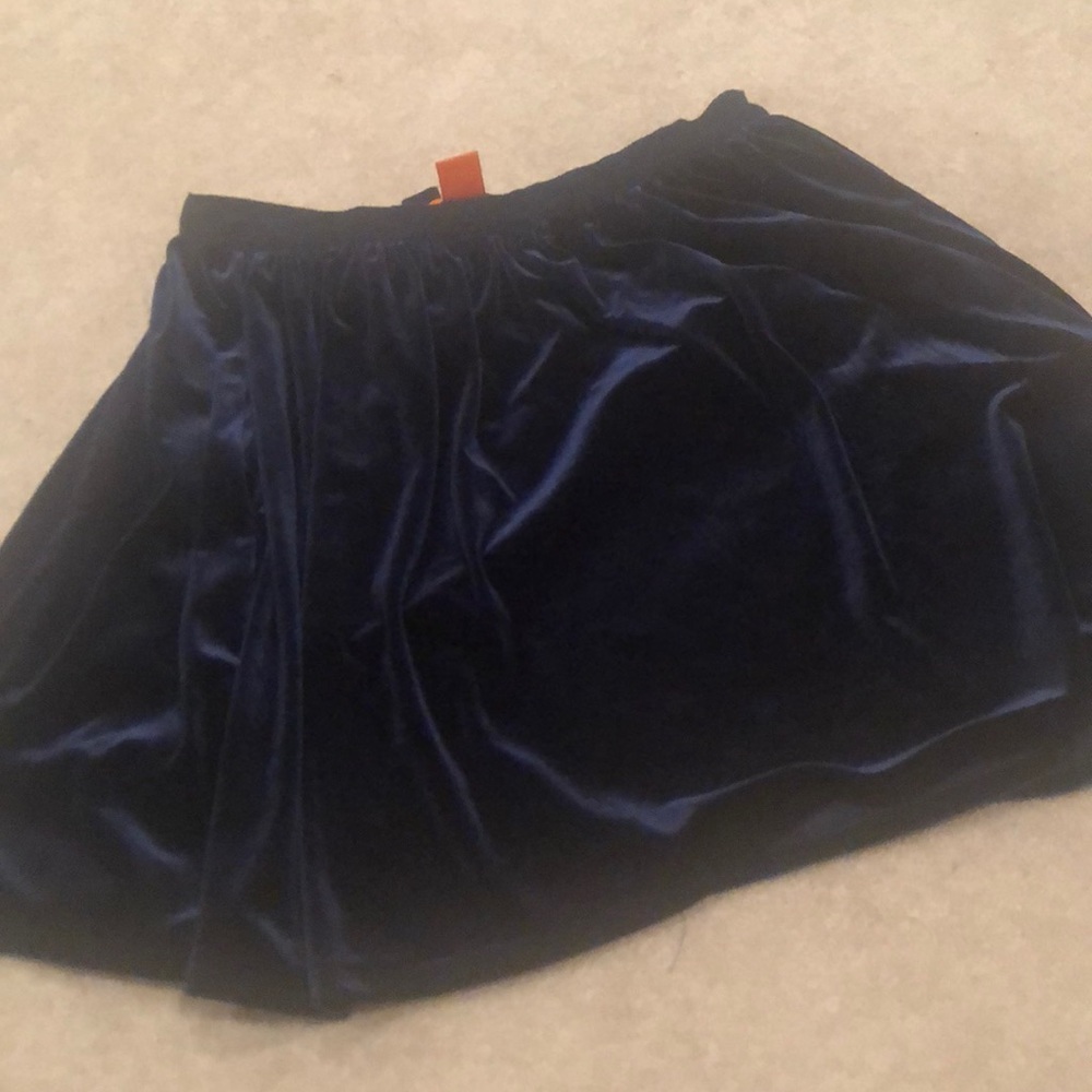 Blue Velvet Skirt